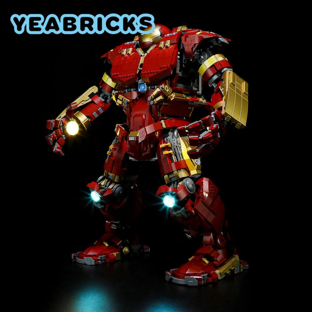 Lights Set DIY LED Light Set For 76210 The Hulkbuster MK44 Construction Set Toys - 7