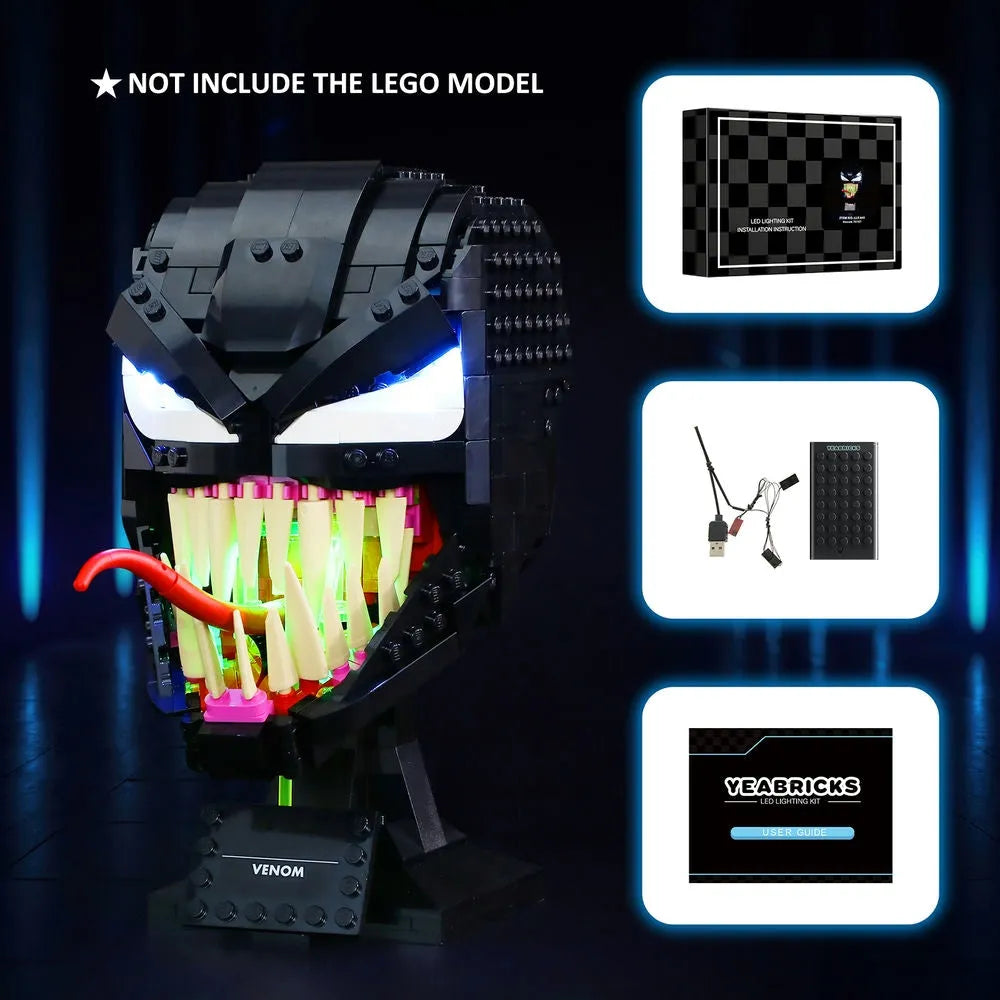 Lights Set DIY LED Lights Kit For 76187 The Venom Construction Set Toys - 11