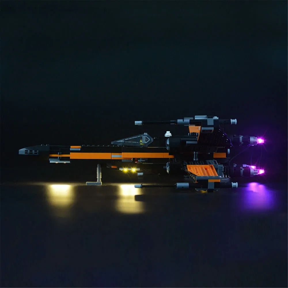 Lights Set DIY LED Lights Set For 75102 Poe X-Wing Fighter Construction Set Toys - 4