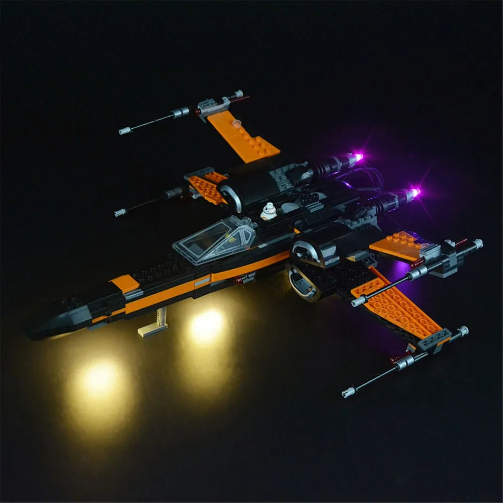 Lights Set DIY LED Lights Set For 75102 Poe X-Wing Fighter Construction Set Toys - 1