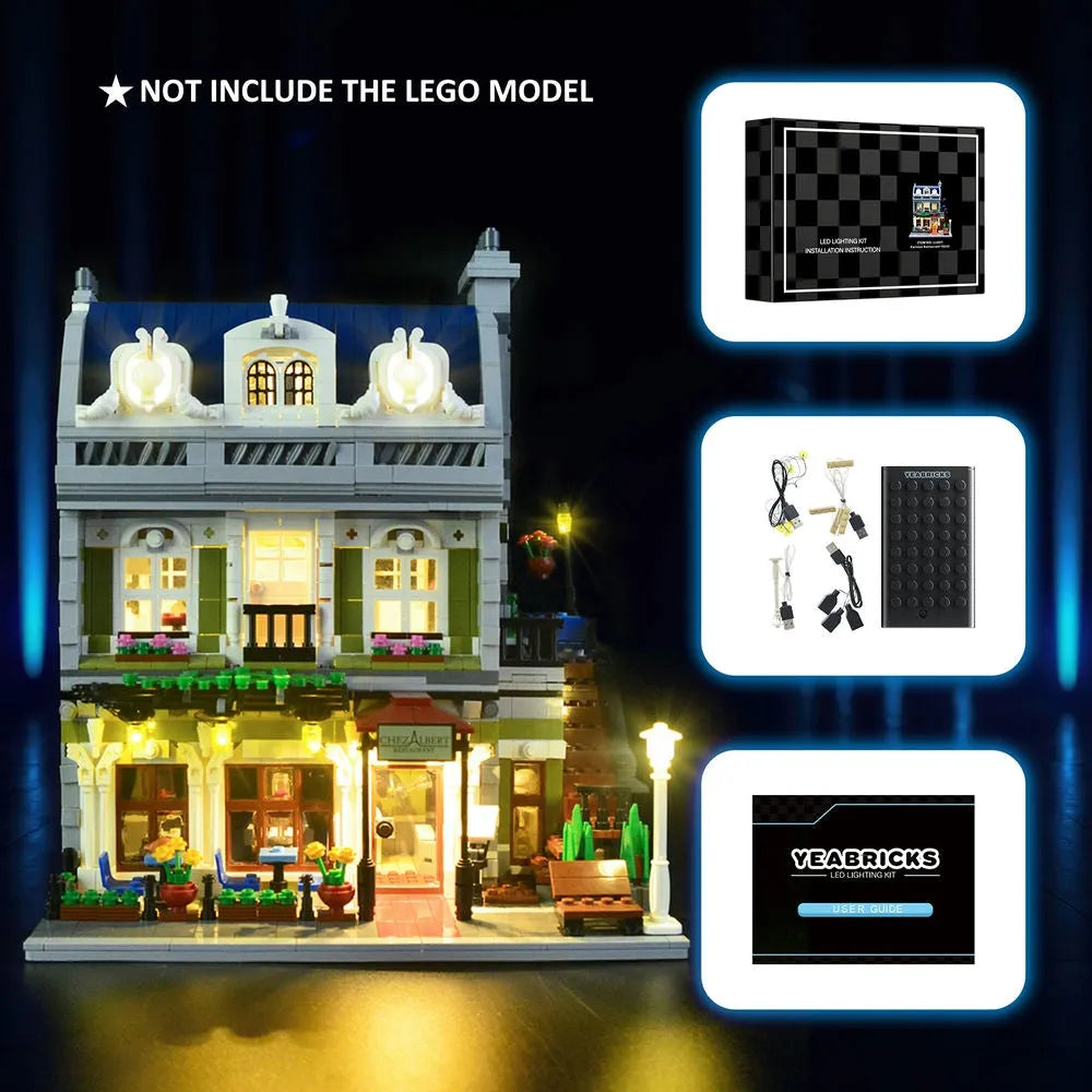 LED Light Kit For 10243 The Parisian Restaurant