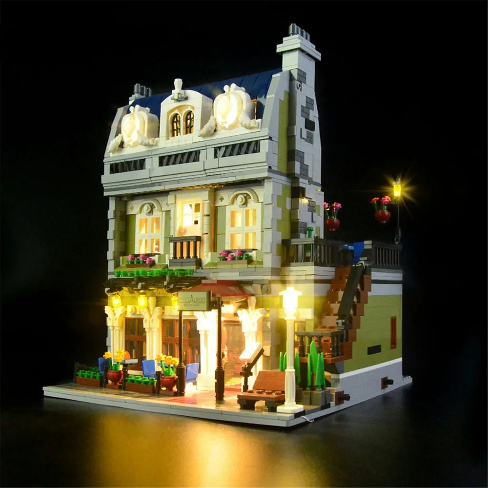 Lights Set LED Light Kit For 10243 The Parisian Restaurant Construction Set Toys - 1