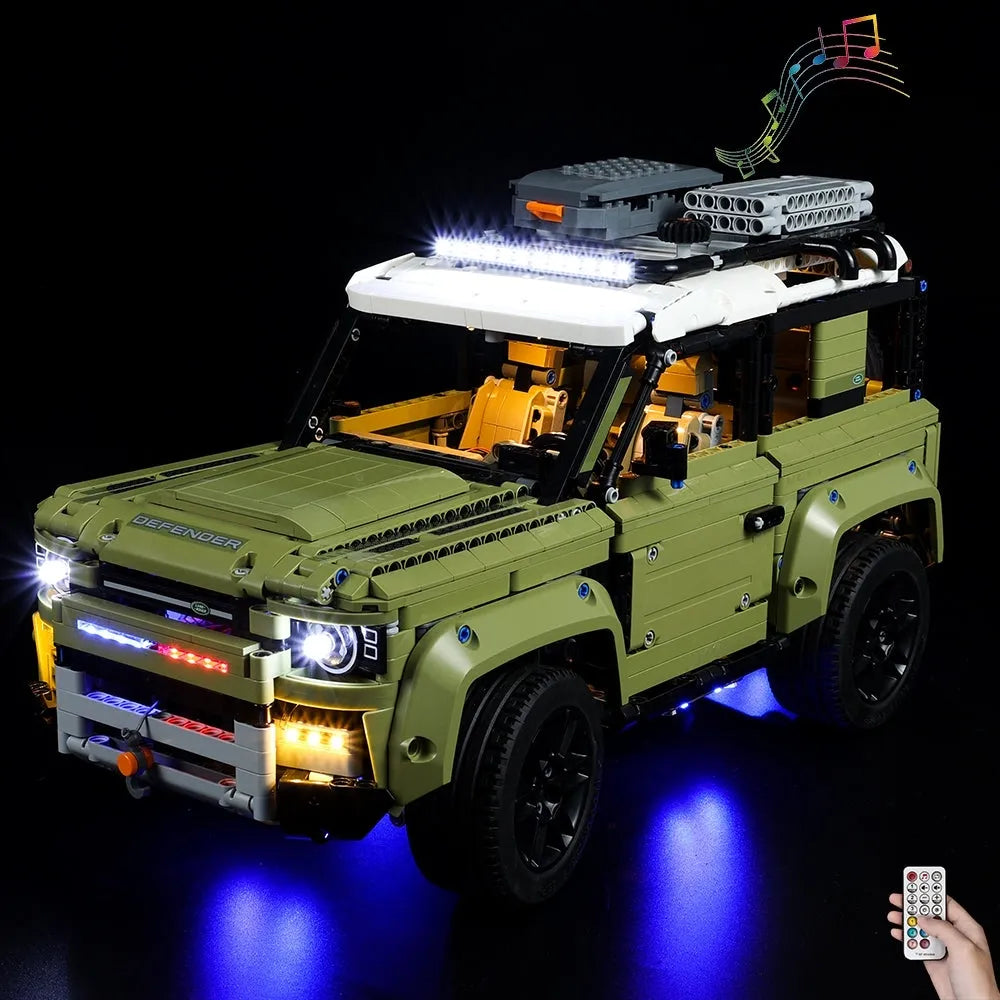 Lights Set LED Light Kit For 42110 Technic Defender Car Construction Set Toys - 8