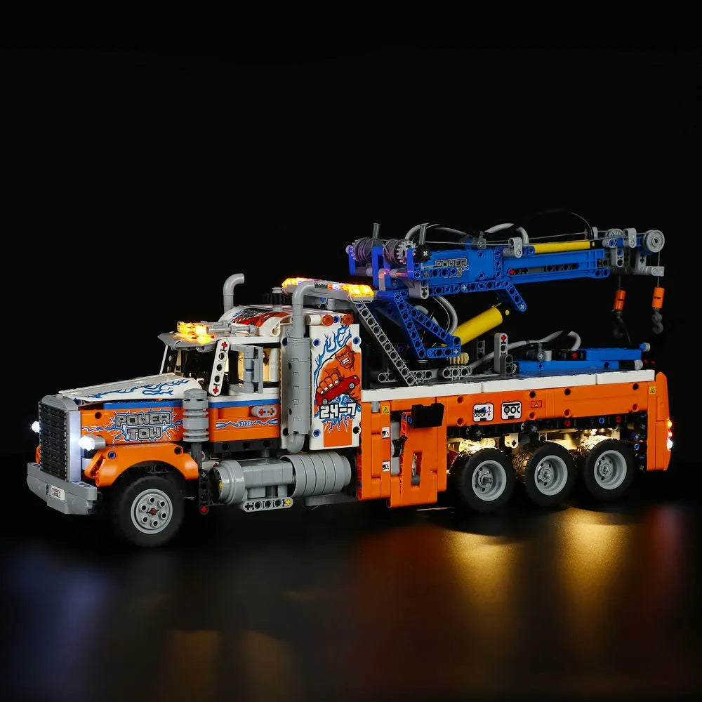 Lights Set LED Light Kit For 42128 Heavy-Duty Tow Truck Construction Set Toys - 8