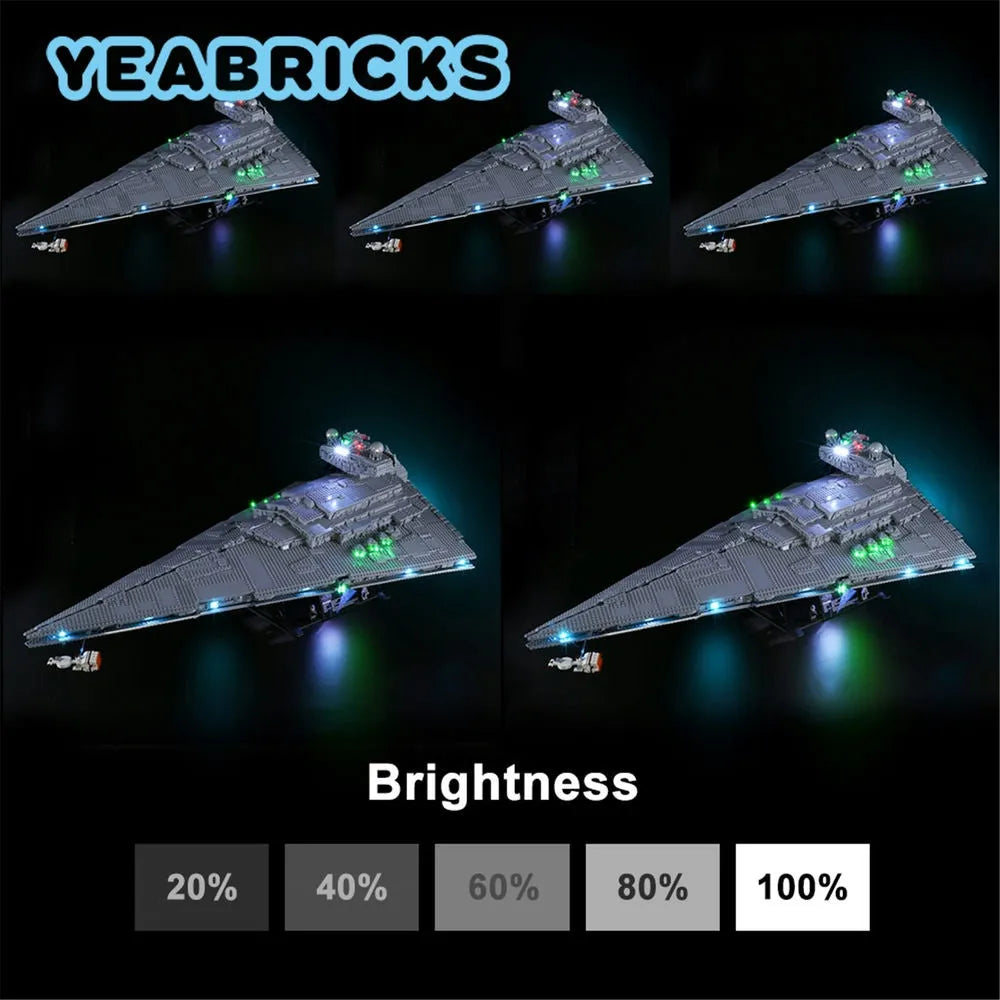 Lights Set LED Light Kit For 75252 Imperial Destroyer - 8