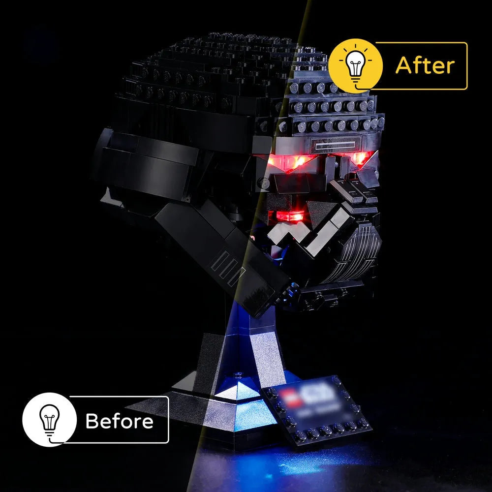 Lights Set LED Light Kit For 75343 Dark Trooper Helmet Construction Set Toys - 4