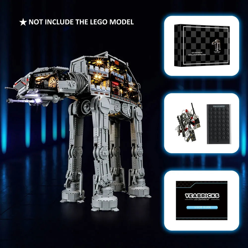 Lights Set LED Light Kit For Star Wars 75313 The AT-AT Construction Set Toys - 9