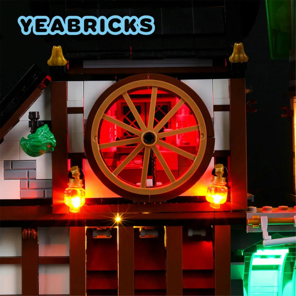 Lights Set LED Light Set For 70657 Ninjago City Docks Construction Set Toys - 5