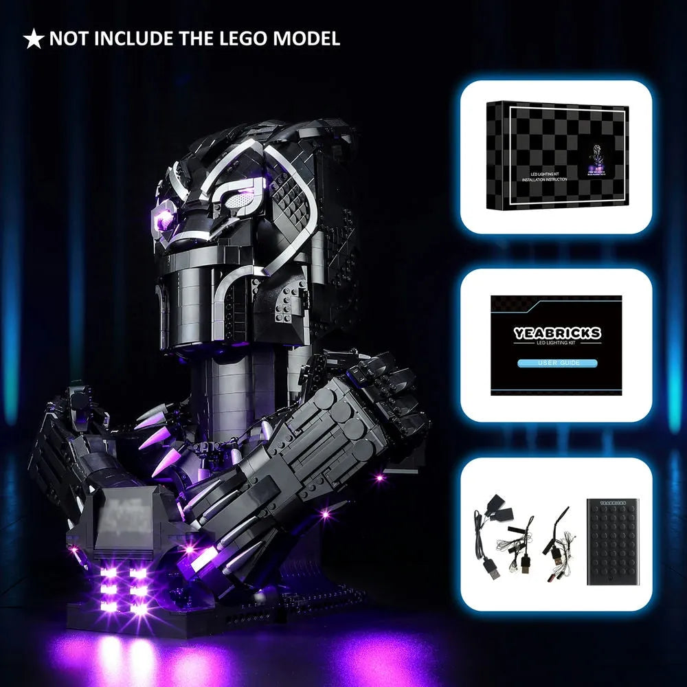 Lights Set LED Light Set For 76215 The Black Panther Construction Set Toys - 8