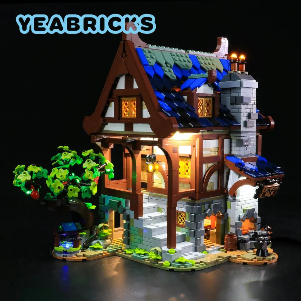 Lights Set LED Lighting Kit For 21325 Medieval Blacksmith Construction Set Toys - 4