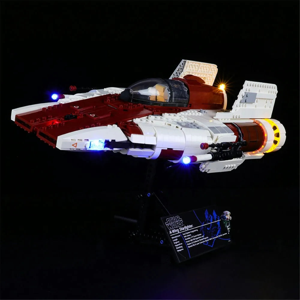 Lights Set LED Lighting Kit For 75275 A-Wing Starfighter Construction Set Toys - 1