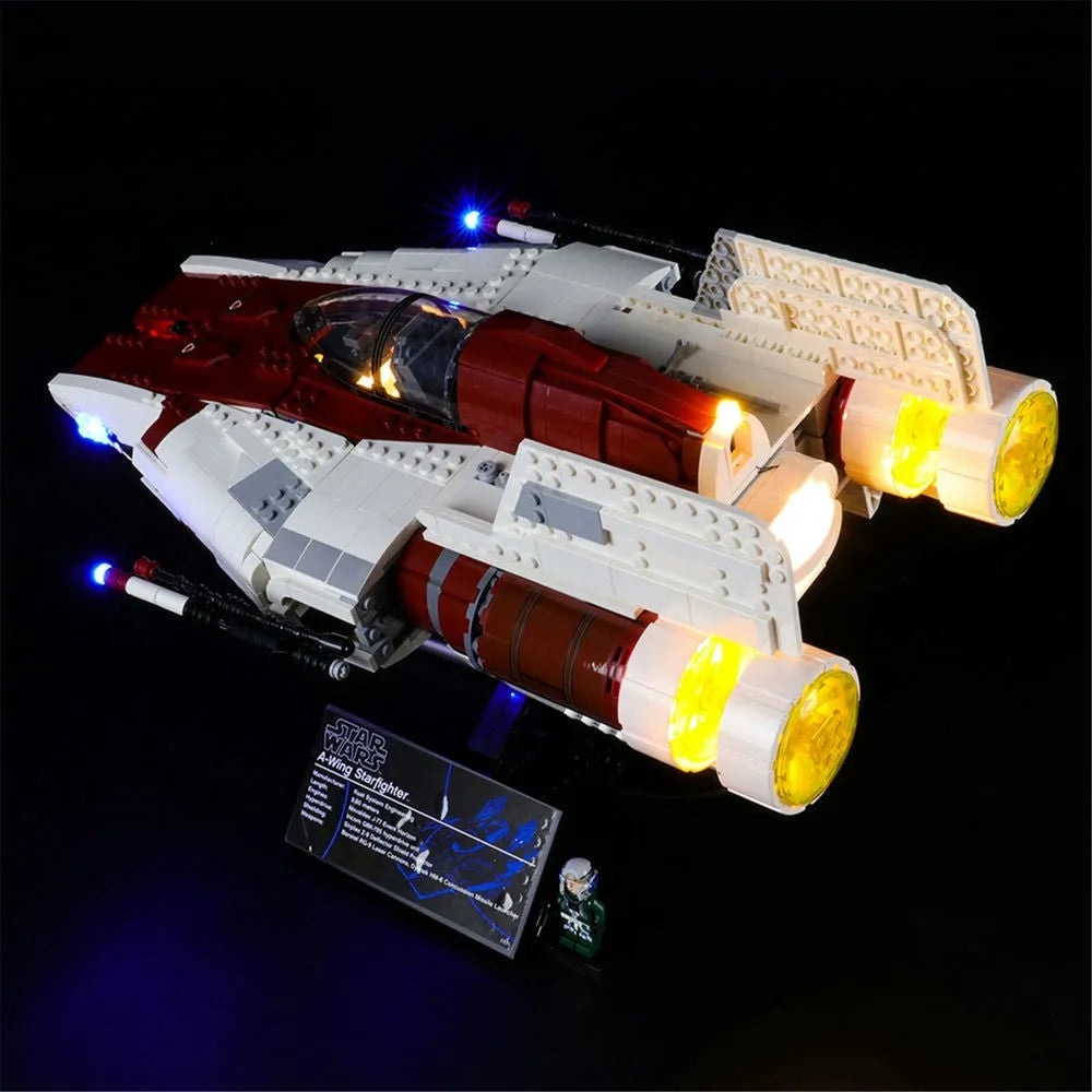 Lights Set LED Lighting Kit For 75275 A-Wing Starfighter Construction Set Toys - 6