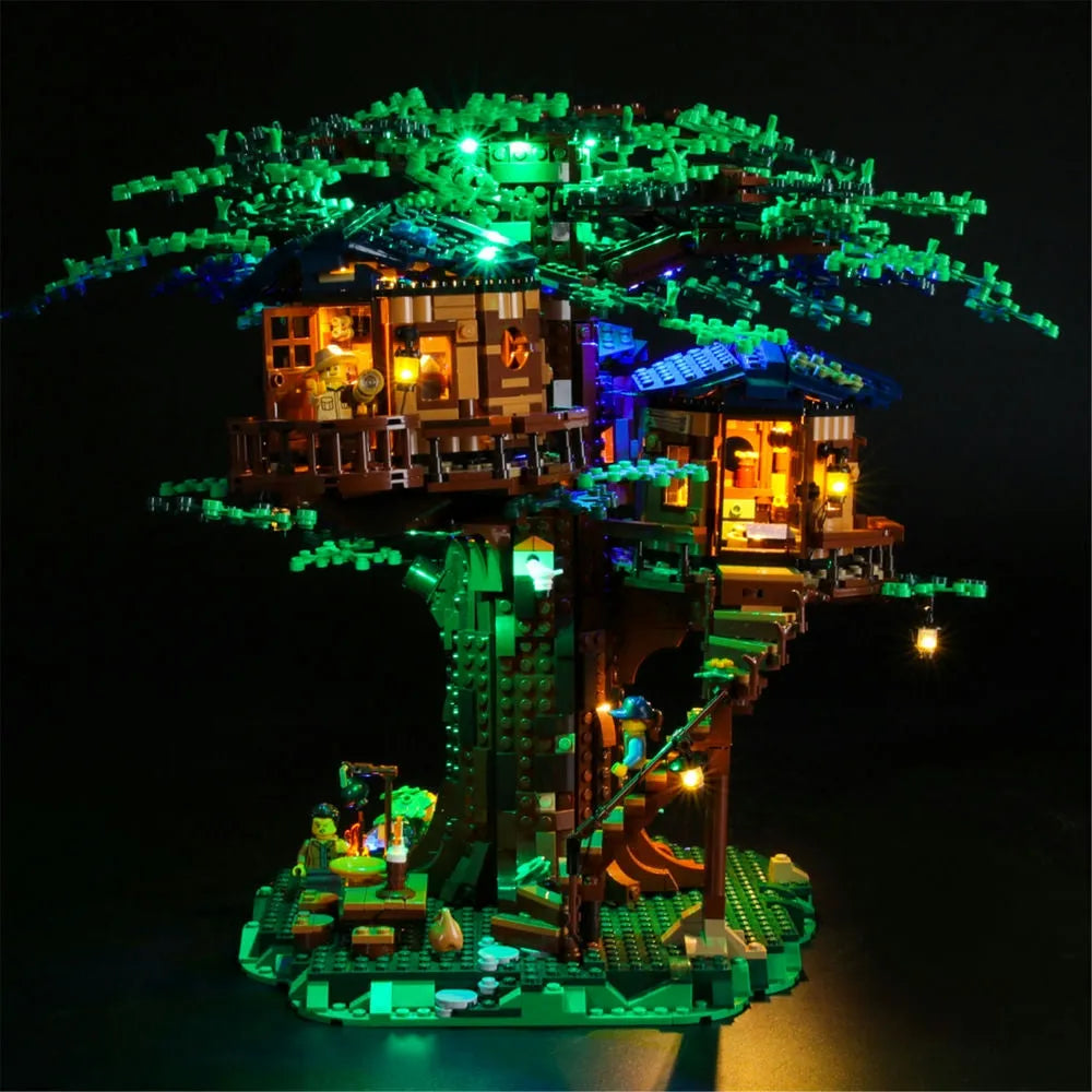 Lights Set LED Lighting Kit For Ideas 21318 Tree House Construction Set Toys - 7