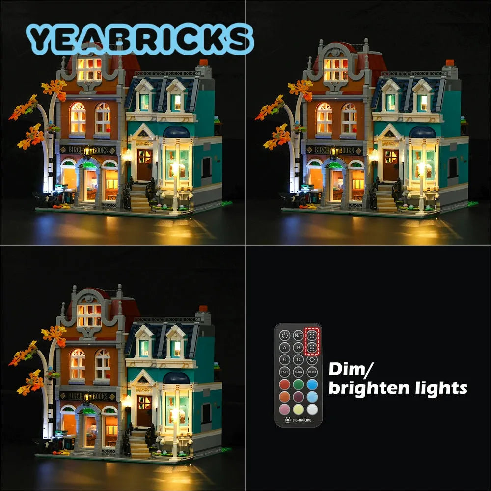 Lights Set LED Lighting Set For 10270 The Bookshop Construction Set Toys - 2