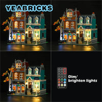 Thumbnail for Lights Set LED Lighting Set For 10270 The Bookshop Construction Set Toys - 2