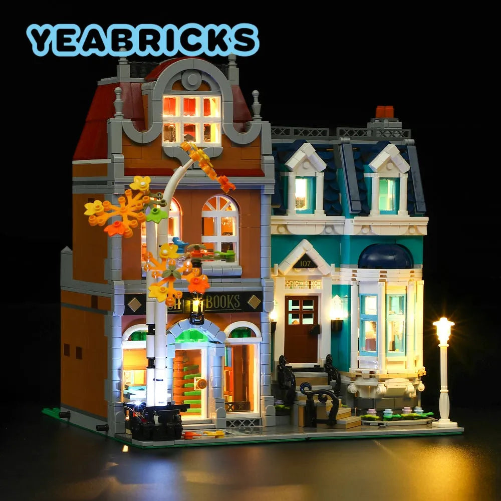 Lights Set LED Lighting Set For 10270 The Bookshop Construction Set Toys - 6