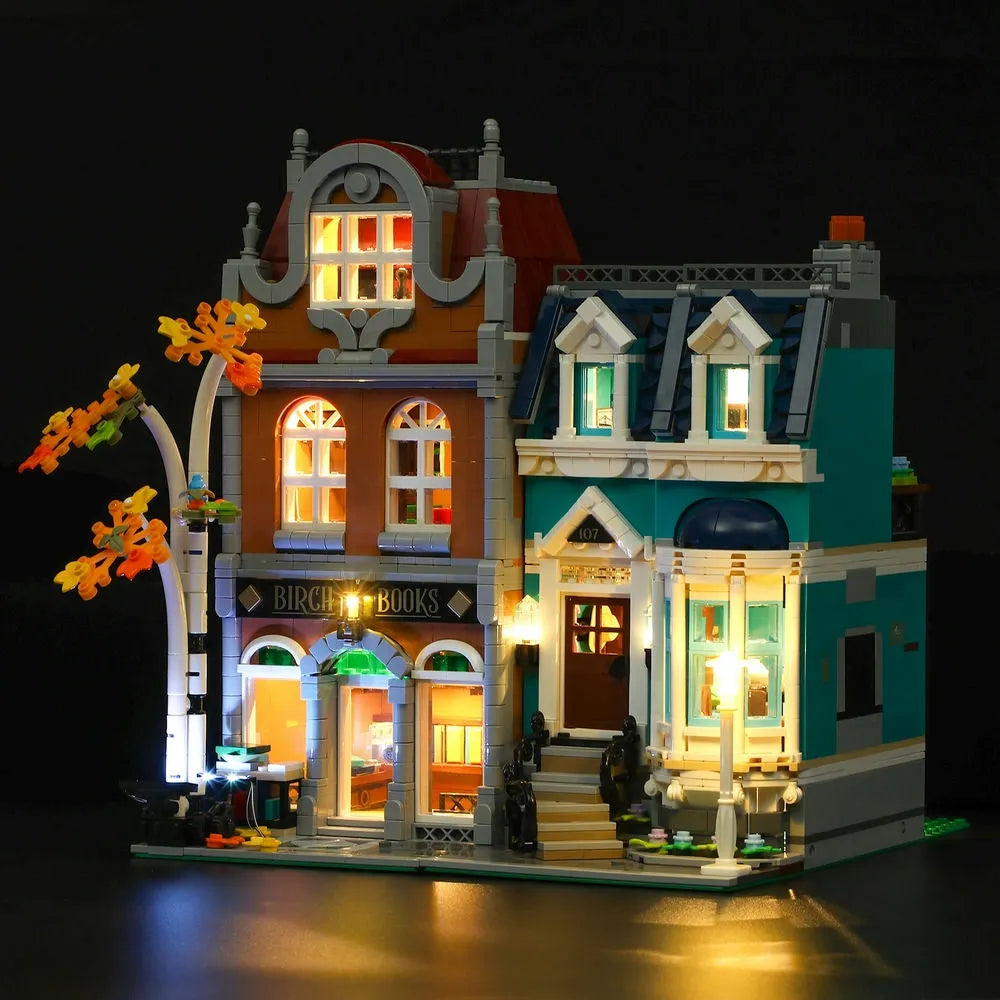 Lights Set LED Lighting Set For 10270 The Bookshop Construction Set Toys - 1