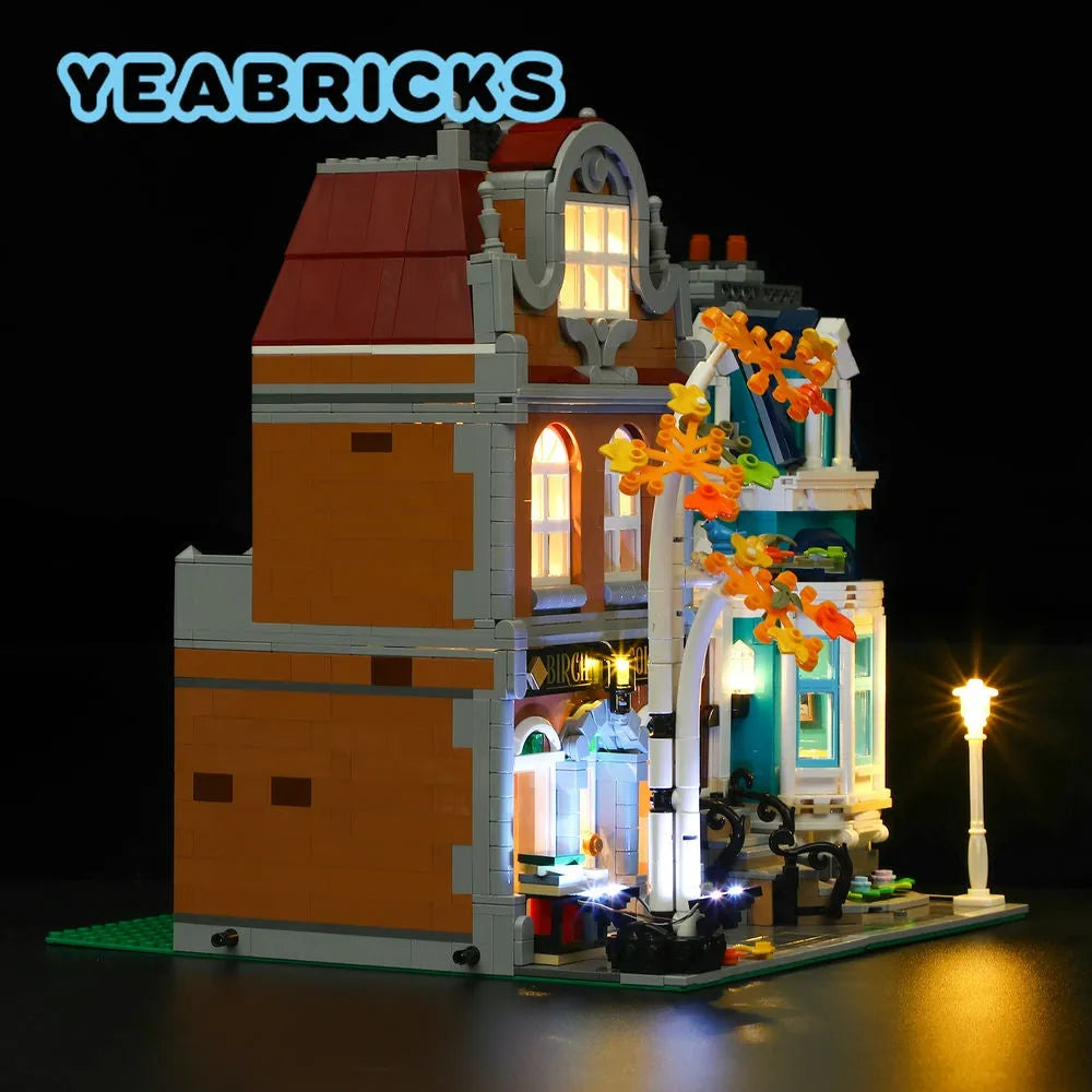 Lights Set LED Lighting Set For 10270 The Bookshop Construction Set Toys - 7