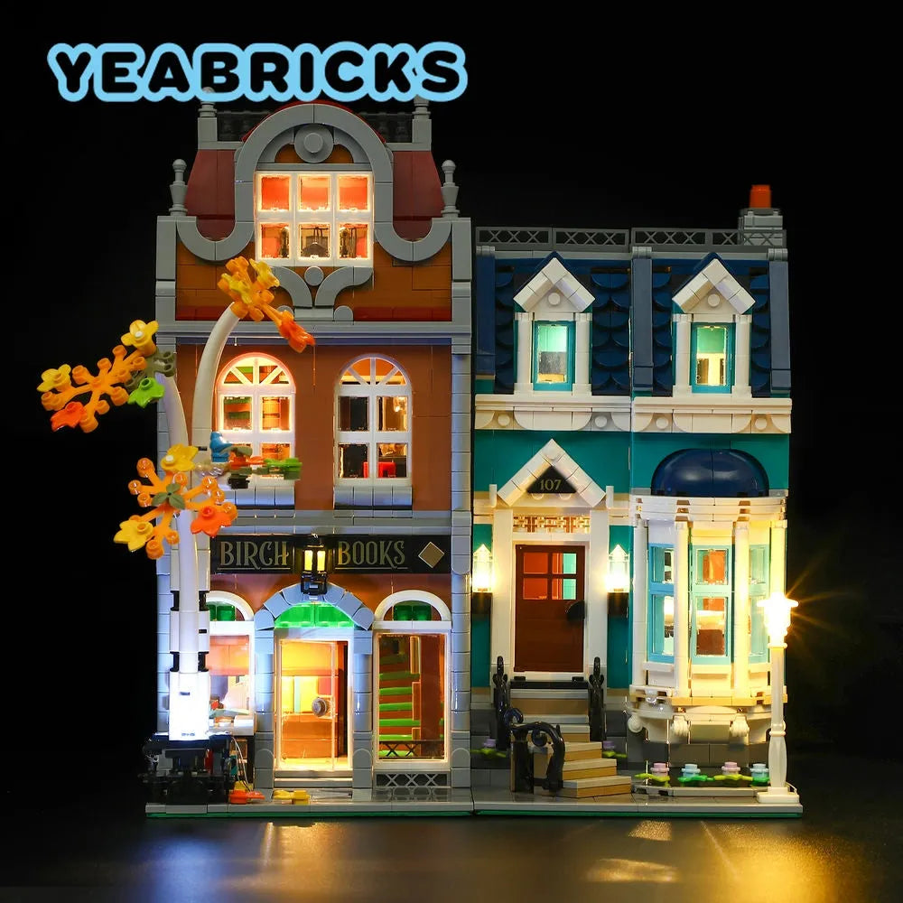 Lights Set LED Lighting Set For 10270 The Bookshop Construction Set Toys - 5