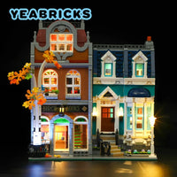 Thumbnail for Lights Set LED Lighting Set For 10270 The Bookshop Construction Set Toys - 5