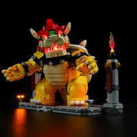 Thumbnail for Lights Set LED Lighting Set For 71411 The Mighty Bowser Construction Set Toys - 2