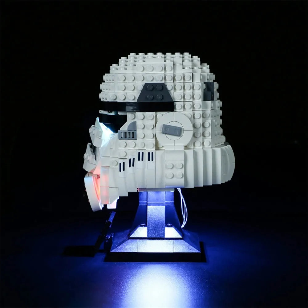 Lights Set LED Lighting Set For 75276 Stormtrooper Helmet Construction Set Toys - 4