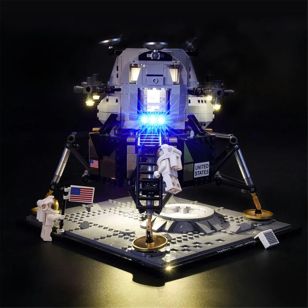 Lights Set LED Lights For 10266 Apollo 11 Lunar Lander Construction Set Toys - 1