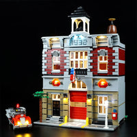 Thumbnail for Lights Set LED Lights For Creator 10197 The Fire Brigade Construction Set Toys - 4