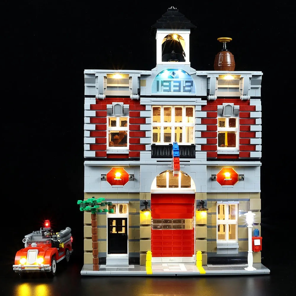 Lights Set LED Lights For Creator 10197 The Fire Brigade Construction Set Toys - 2