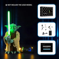 Thumbnail for Lights Set LED Lights For Star Wars 75255 The Yoda Construction Set Toys - 9