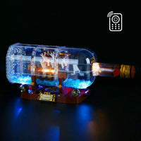 Thumbnail for Lights Set LED Lights Kit For 21313 The Ship In A Bottle Construction Set Toys - 2