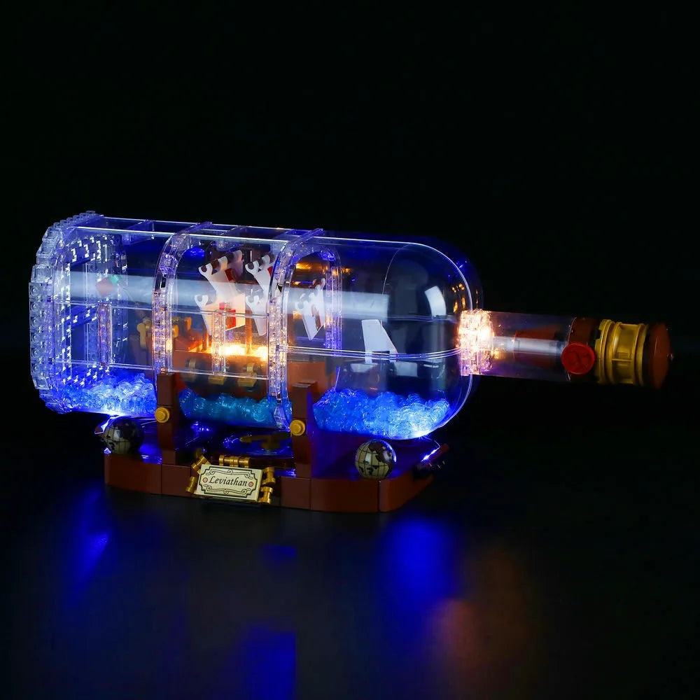 Lights Set LED Lights Kit For 21313 The Ship In A Bottle Construction Set Toys - 1