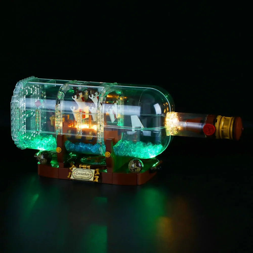 Lights Set LED Lights Kit For 21313 The Ship In A Bottle Construction Set Toys - 5