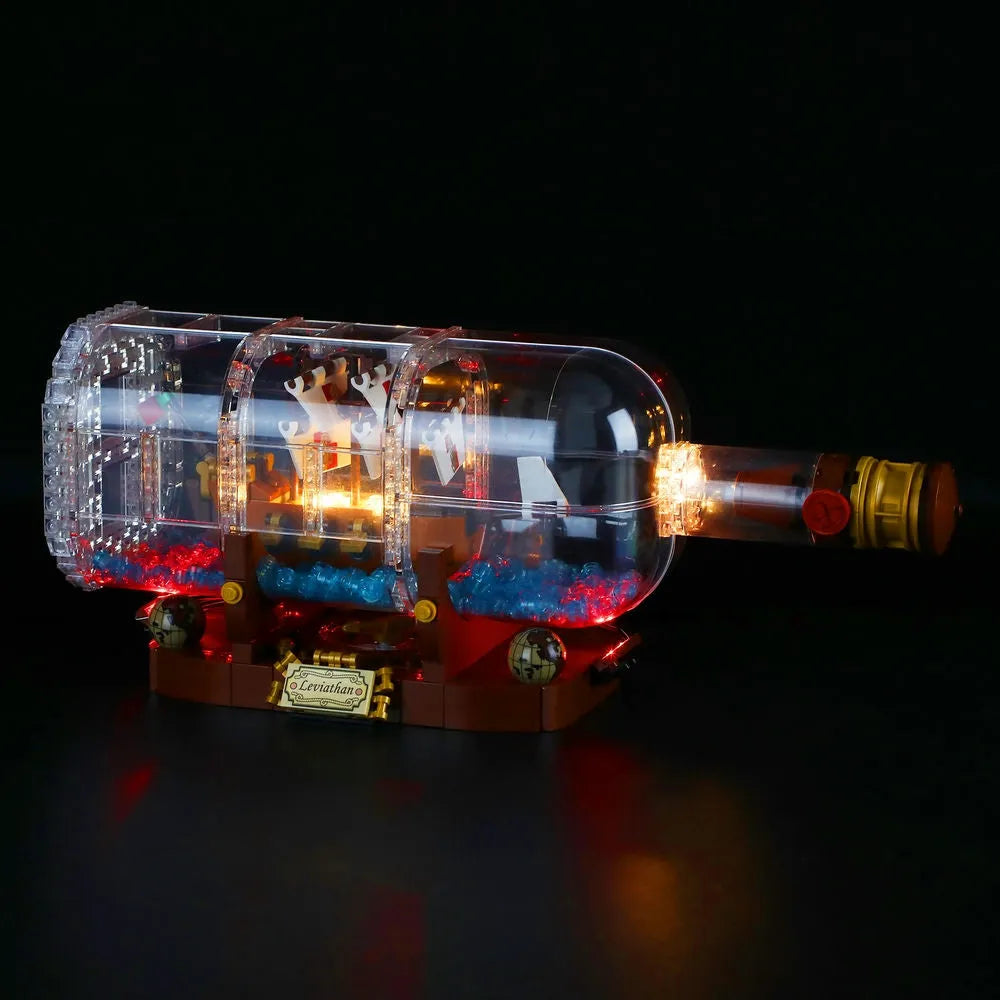 Lights Set LED Lights Kit For 21313 The Ship In A Bottle Construction Set Toys - 4