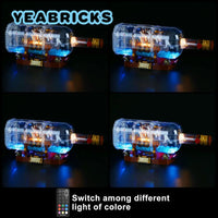 Thumbnail for Lights Set LED Lights Kit For 21313 The Ship In A Bottle Construction Set Toys - 6