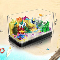 Thumbnail for Building Blocks Creator MOC Aquarium Fish Tank MINI Bricks Toys DZ6101 Construction Set Toys - 8