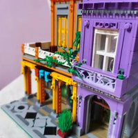 Thumbnail for Building Blocks MOC 6022 City Street Cuban Restaurant Modular MINI Bricks Toys Construction Set Toys - 10