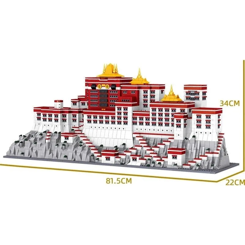 Building Blocks MOC Expert Architecture Potala Palace Bricks Toys Construction Set Toys - 8