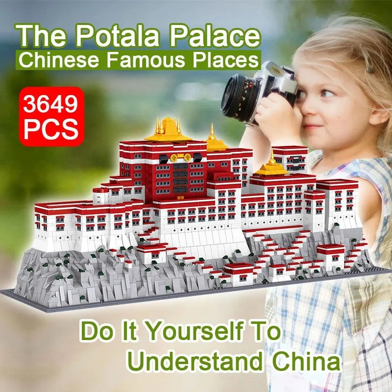 Building Blocks MOC Expert Architecture Potala Palace Bricks Toys Construction Set Toys - 3