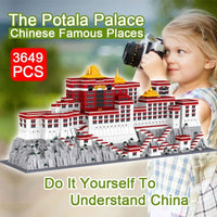 Thumbnail for Building Blocks MOC Expert Architecture Potala Palace Bricks Toys Construction Set Toys - 3