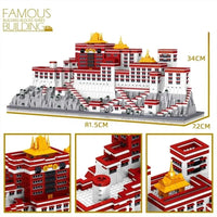 Thumbnail for Building Blocks MOC Expert Architecture Potala Palace Bricks Toys Construction Set Toys - 9