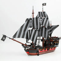 Thumbnail for Building Blocks MOC Pirates Of Caribbean Pirates Skull Ship Adventures Construction Set Toys - 6